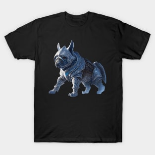 Badass Frenchie in Jotunheim Armor Version 3 T-Shirt